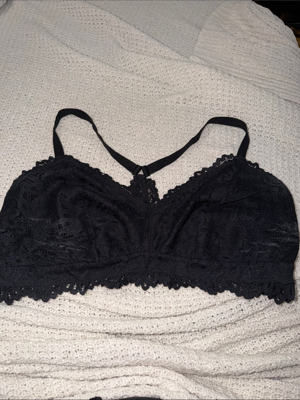 Auden Black Lace Bralette with Back Detail
